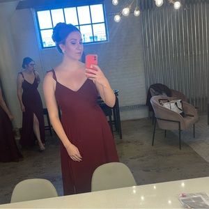 Birdy Grey Doris Dress Chiffon Cabernet- Medium